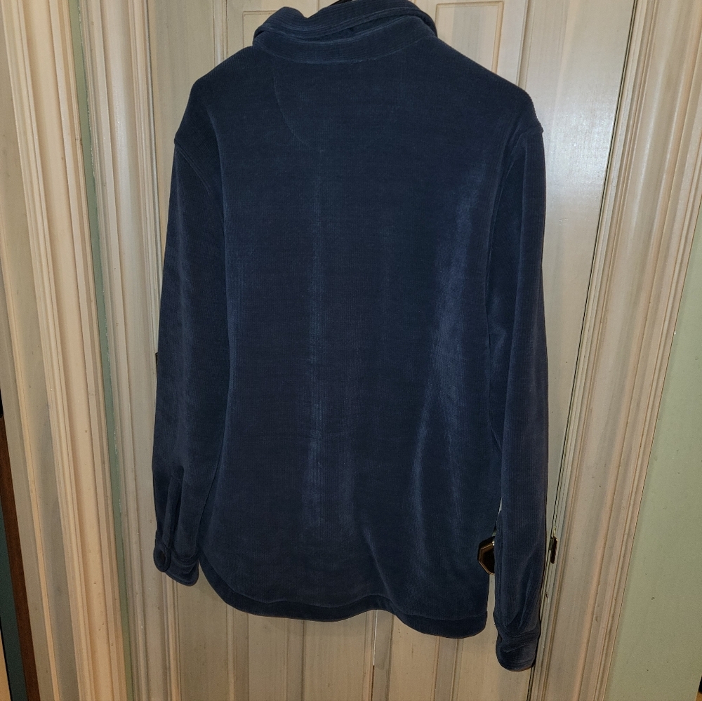 Mens Sz M NEW Shacket Gray Stretch Fleece Lined Jacket Copper & Oak - Picture 3 of 11